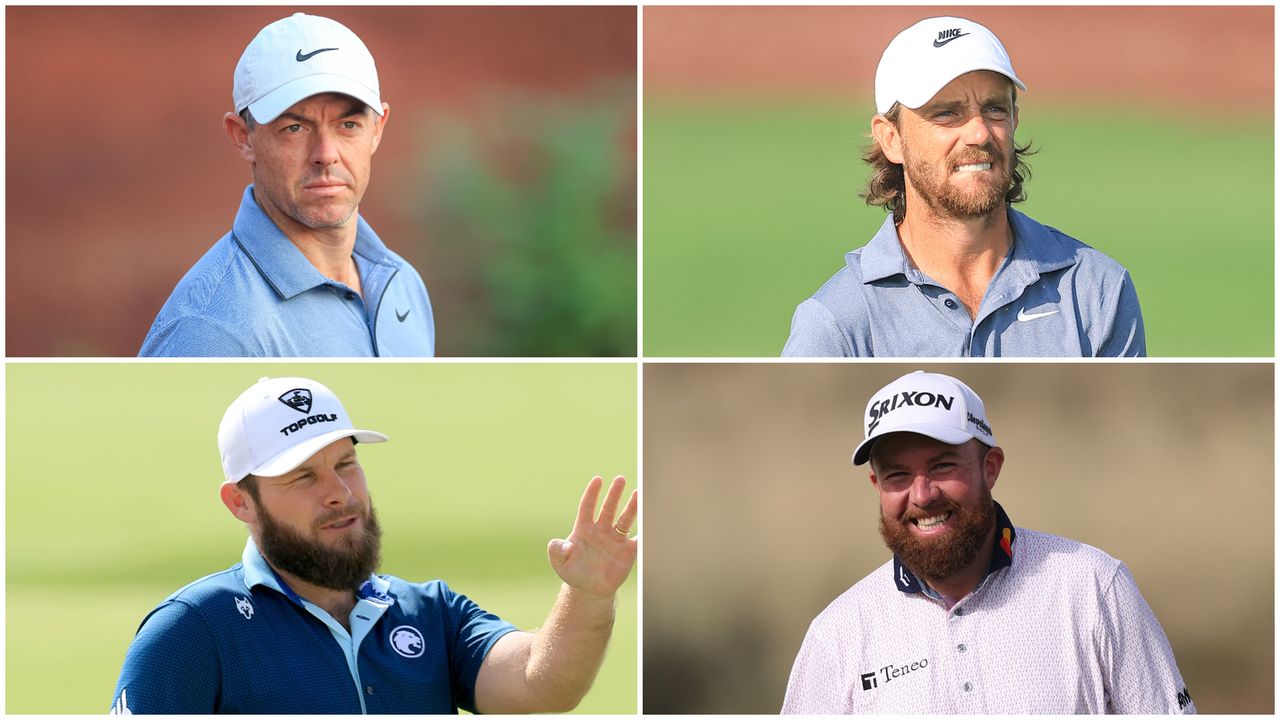 Rory McIlroy, Tommy Fleetwood, Tyrrell Hatton and Shane Lowry 