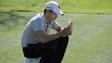 Camilo Villegas reading the Local Rules